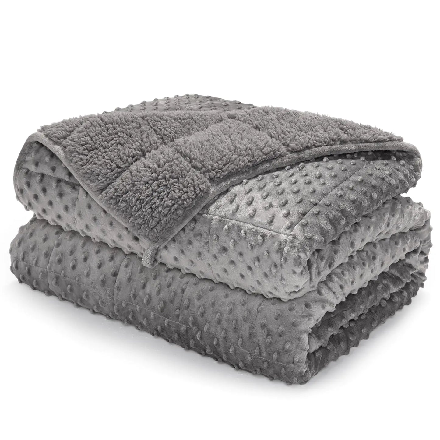 Aeon Sherpa Fleece Queen Size Weighted Blanket 15lbs