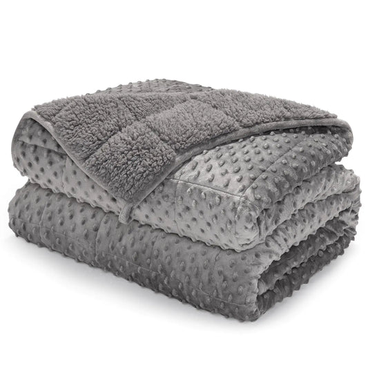 Aeon Sherpa Fleece Queen Size Weighted Blanket 15lbs